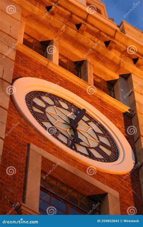 Closeup Shot Of The Clock On The Former Kowloon Canton Railway Clock