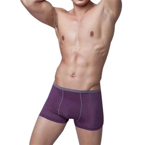 Buy Hot Sale 2018 Mens Panties Breathable Mesh Silk