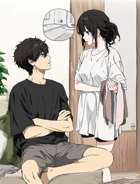 Chitanda Eru And Oreki Houtarou Hyouka Drawn By Meryyangmalgage