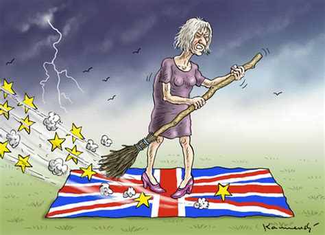 Theresa May Von Marian Kamensky Politik Cartoon Toonpool