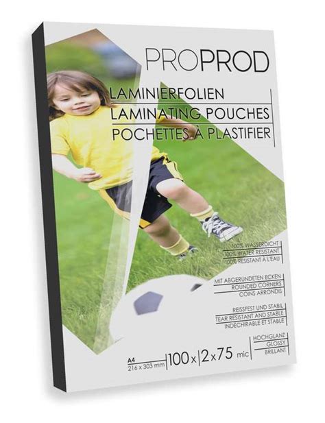 ProProd Premium A4 150 μ Glossy Laminating Pouch Pack of 100 hotukdeals