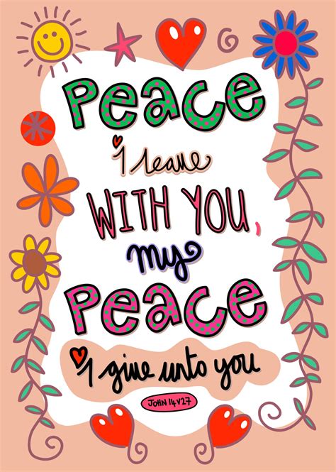 Peace I Leave with You My Peace I Give Unto You 3086620 Vector Art at ...