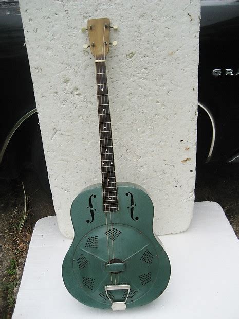 National Resonator Tenor Guitar 1930s Metal Reverb Australia