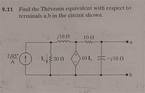 Solved 9 11 Find the Thévenin equivalent with respect to Chegg