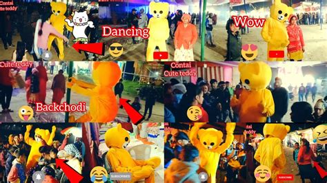 Teddy Bear Backchodi Dance In Public Places 💃 Public Reaction😂 Contai Cute Teddyfunny