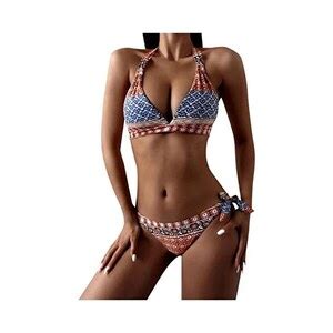 Modaworld Sexy Triangolo Micro Bikini Set Regolabile Vita Bassa Costume