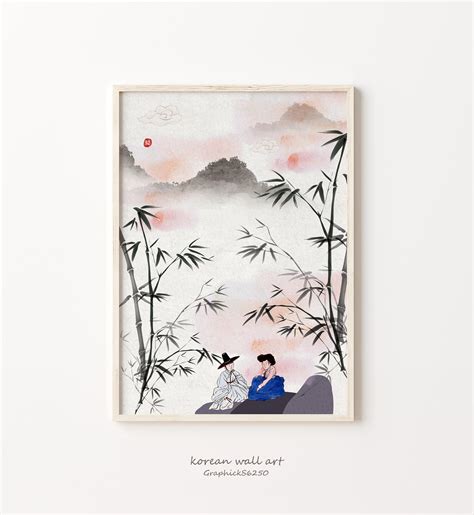 korean stationery Korean wall decor Korean home decor Korean art poster ...