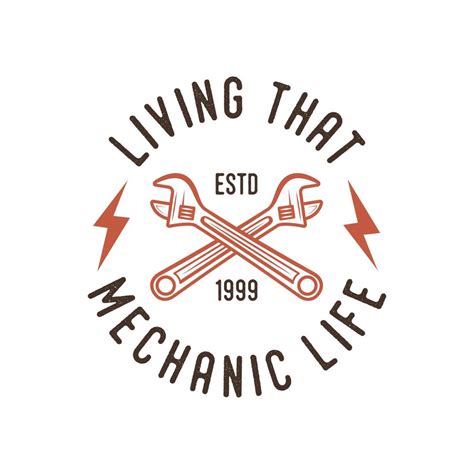 Living That Mechanic Life Vintage Typography Retro Mechanic Worker