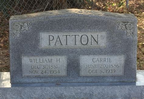 William Henry Patton 1881 1954 Memorial Find A Grave