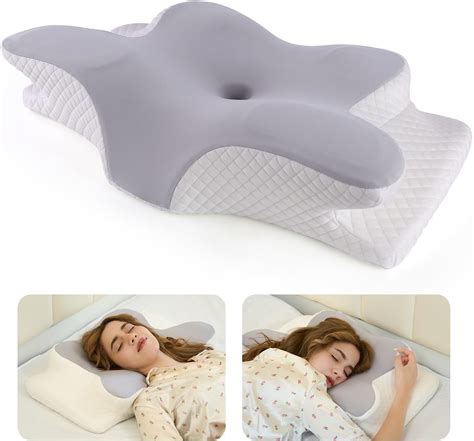 Almohada ergonómica Almohada Cervical de Espuma con Memoria 2en1