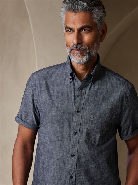 Chambray Shirt Men