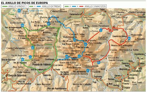 El Anillo De Picos De Europa H Hen Und Fernwanderwege