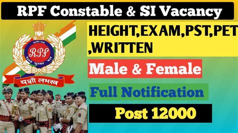 Rpf New Vacancy 2023 Rpf Constable New Vacancy 2023 Rpf Si New Vacancy