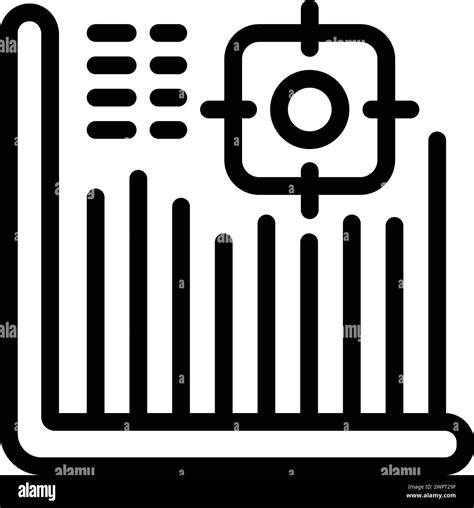 Mobility Governance Icon Outline Vector Traffic Supervision Road Operations Logistics Stock