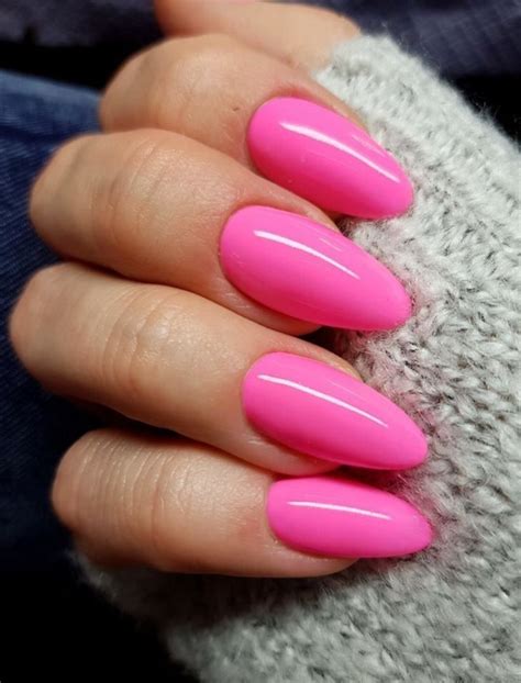 39 Girls Style Ideas With Shocking Pink Nail Design Pink Acrylic