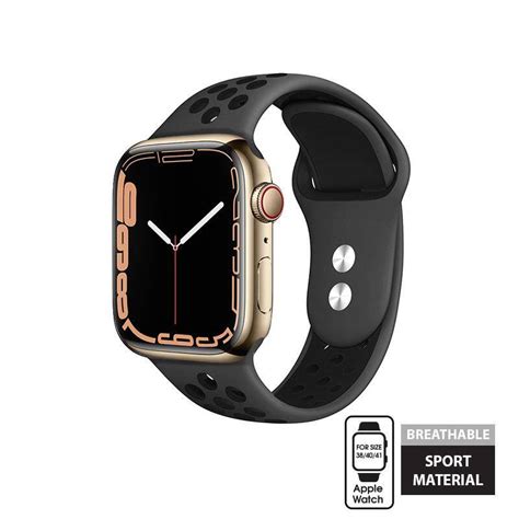 Crong Duo Sport Band For Apple Watch Mm Gray Black