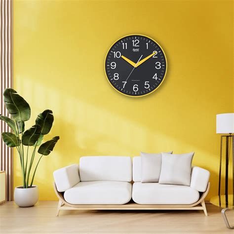 Wall Clock - Designer Clock - 9117 - Yellow - Orpat Group