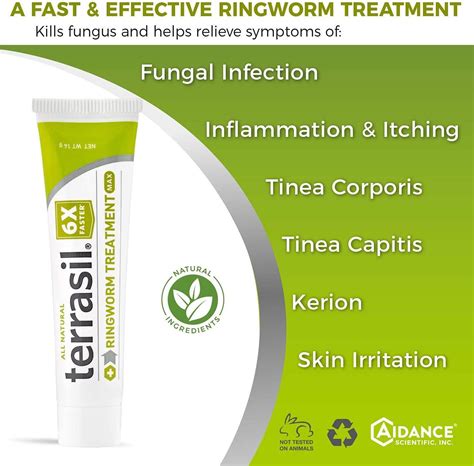 Terrasil Ringworm Treatment MAX - Fast Acting Natural Anti-Fungal ...