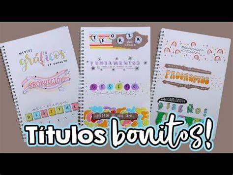 TÍTULOS BONITOS aesthetic SIN LETTERING Barbs Arenas Art YouTube