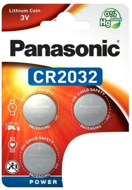 LOT DE 3 Piles CR2032 Panasonic Bouton Lithium 3V Expédition rapide et