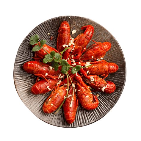 Garlic Crayfish Crayfish Hubei Specialty Delicious Png Transparent