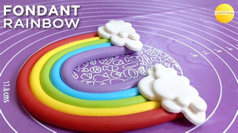 Perfect Rainbow With Fondant How To Make A Perfect Fondant Rainbow Cake Topper And Clouds