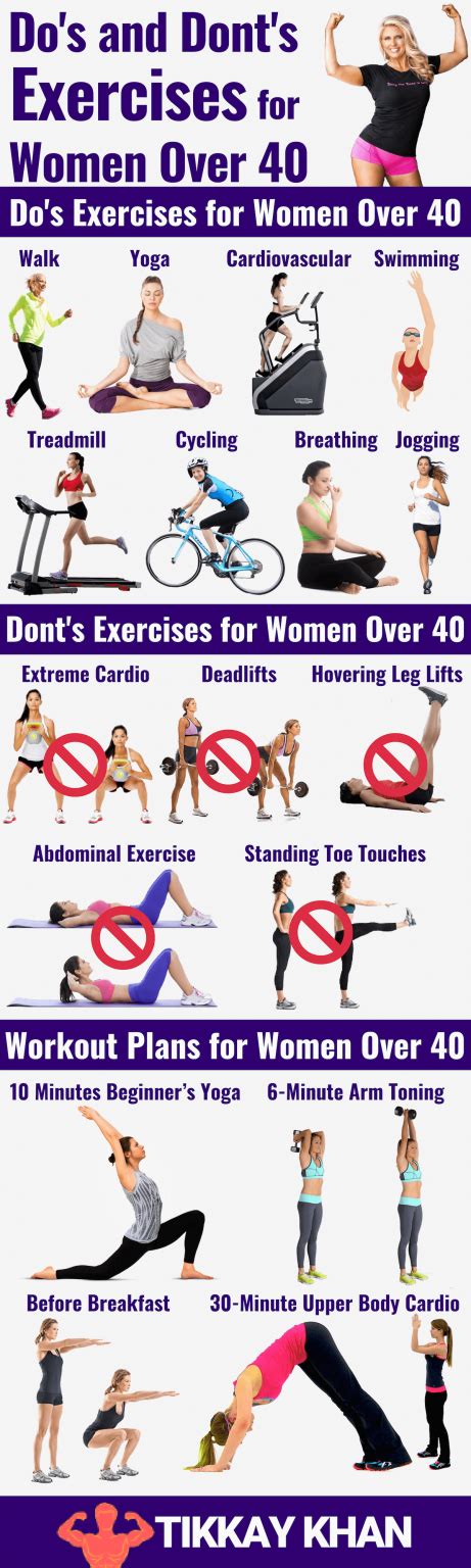 Exercises For Women Over 40 Updated 2024 Tikkay Khan