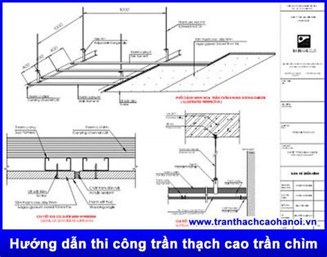 Top 15 bản vẽ thi công trần thạch cao nhà phố đầy đủ nhất