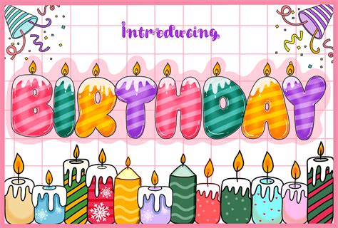 Birthday Font - Threedsvgpros - Medium