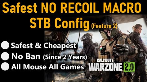 Warzone No Recoil Macro Script Logitech Razer All Mouse UNDETECTED