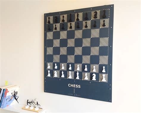 Giant Wall Chess, Magnetic Chess Set, Metal Wall Game, Vertical Chess ...