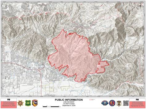 Line Fire Map See How Wildfire Is Spreading In California