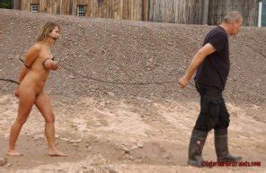 Led By Her Breasts Porn Pic