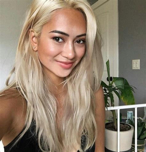 Tan Filipino Girl With Platinum Hair Google Search Tan Skin Blonde