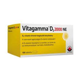 Vitagamma D3 Vitamin 2000 NE Tabletta Pingvin Patika