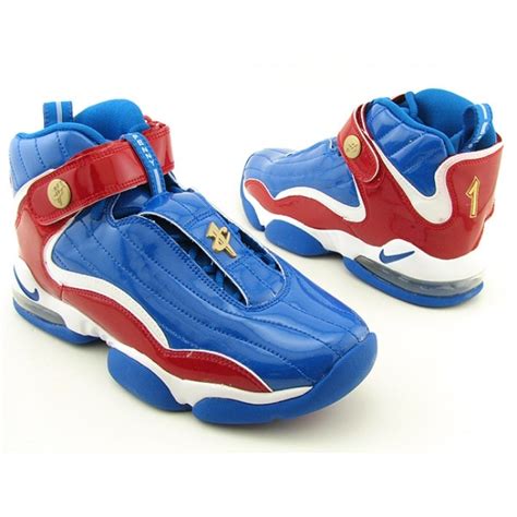 NIKE Youth Kids Boys Air Penny IV Blue Basketball Shoes (Size 5.5) - 13970389 - Overstock.com ...