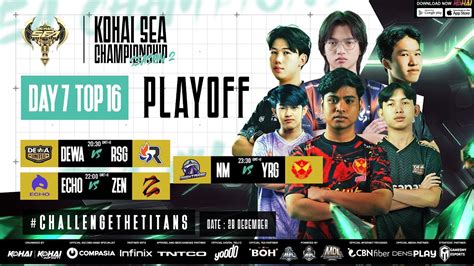 LIVE ENG DAY 7 TOP 16 KOHAI SEA CHAMPIONSHIP SEASON 2 YouTube