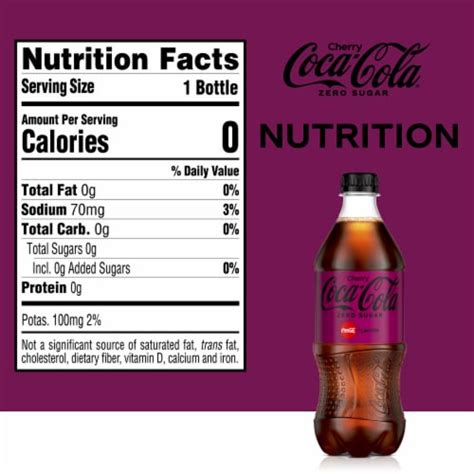 Coca Cola Zero Sugar Cherry Soda Bottle Fl Oz Fred Meyer