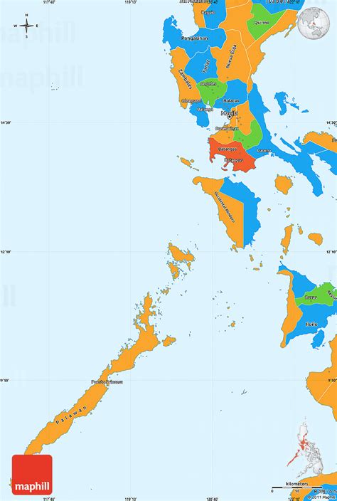 Political Simple Map of Region 4