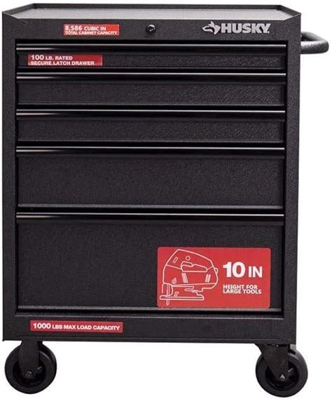 Amazon Husky 27 In 5 Drawer Roller Cabinet Tool Chest In Textured