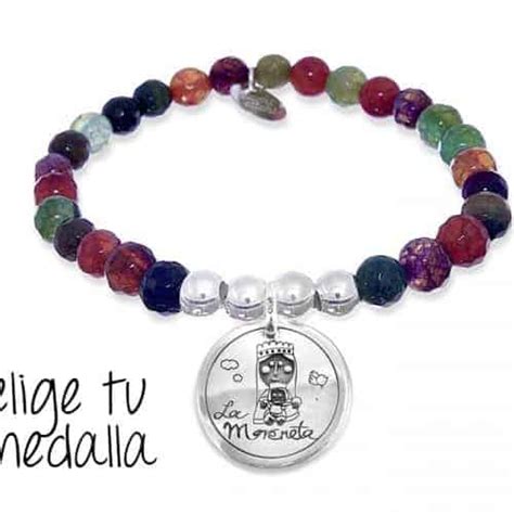 Pulsera Personalizada El Stico Beige Virgencita Plis Cuchicuchi