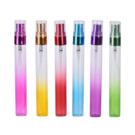 1pc 10ml Colorful Travel Glass Small Empty Aromatic Fragrance Fine Mist