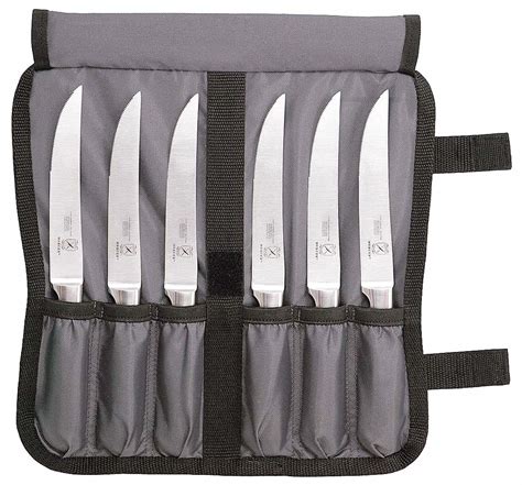 MERCER CUTLERY 7 Piece Steak Knife Set Knife Set, Black - 6AKJ5|M21920 ...