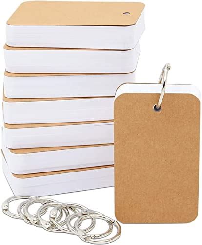 Amazon Zmybcpack 6 Pack 3x5 Inch Blank Flash Cards With Binder