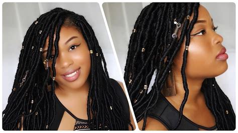 Individual Crochet Goddess Locs On Natural Hair Easy Method Youtube