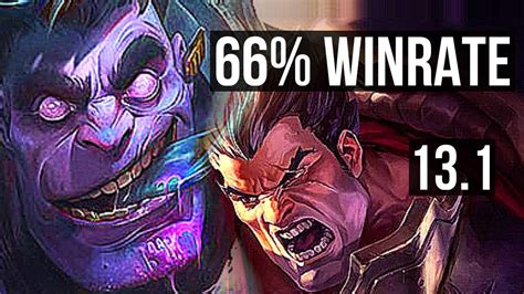 Mundo Vs Darius Top 66 Winrate 5 2 9 Euw Diamond 13 1 Youtube