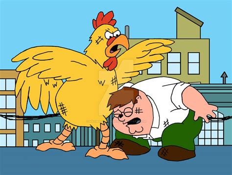 Peter Griffin and The Chicken by MrsMacFarlane7 on DeviantArt