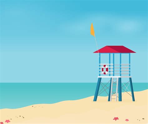 Premium Vector Summer Holidays Vector Illustrationflat Design Beach