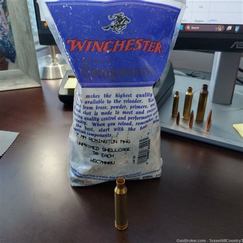 Winchester Mm Rem Mag Brass Reloading Brass At Gunbroker