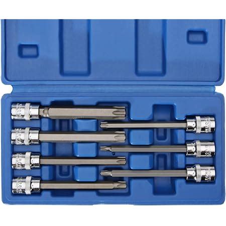 Amazon Extra Long Torx Star Bit Socket Set Piece T T Cr V